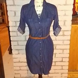 Guess denim shirt dress